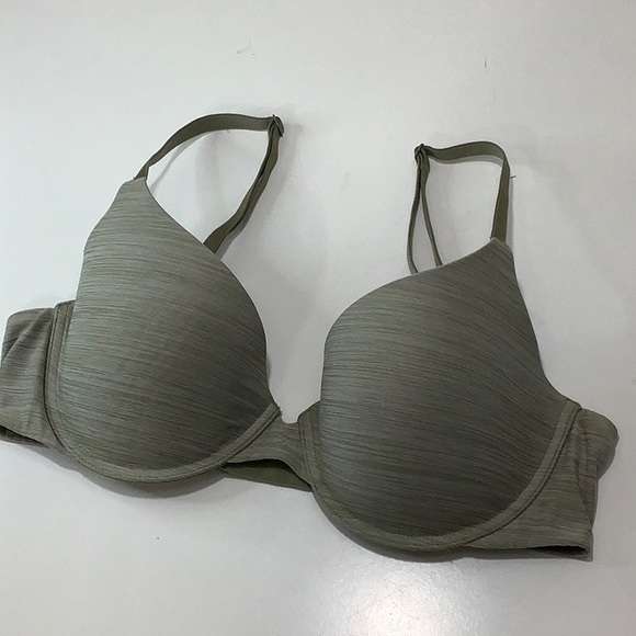 Victoria’s Secret uplift semi Demi army green wired bra size 34C EUC - Picture 15 of 15